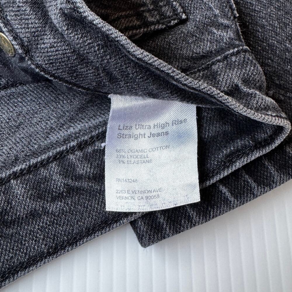 Reformation Liza Jeans 28 Black Sustainable Organic Denim Capsule Ecotone Europe - Picture 14 of 16